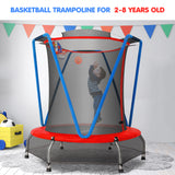 Zupapa  66" Indoor Trampoline With Basketball Hoop