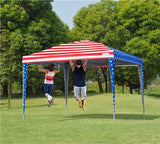 Quictent No-Side 10' x 10'Pop Up Canopy -American Flag