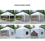Quictent Upgraded Privacy 10' x 10' Pop Up Canopy-White