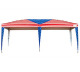 Quictent No-Side 10' x 20' Heavy Duty Pop Up Canopy-American Flag