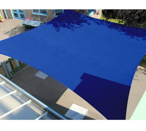 Quictent Woven 16.5' Square Sun Shade Sail-Blue