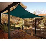 Quictent Woven 16.5' Square Sun Shade Sail-Green