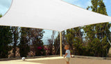 Quictent Woven 18' Square Sun Shade Sail-Ivory