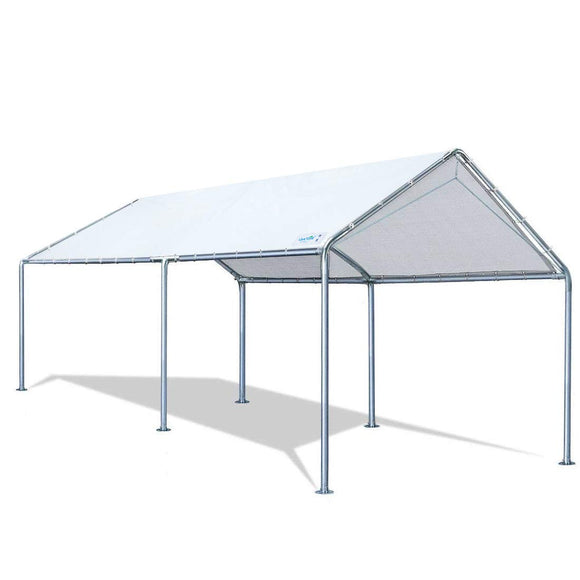 Quictent 10'x20'Carport Upgraded Heavy Duty Car Canopy Party Tent Shelter Tent -White
