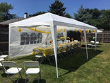 Quictent 10' x 20' Party Tent With 4 Window Sides-White