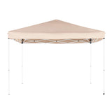 Quictent 10'X10' Ez Pop up Canopy Party Tent Mesh Sides Tan
