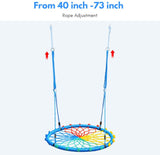 Zupapa Web Swing for Tree and Swing Set Kids 40 inch Spider Swing