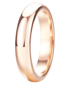 King Will GLORY 4mm Tungsten Ring Rose Gold Plated Wedding Band R248