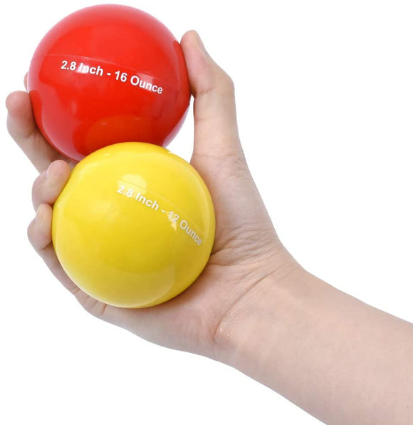 Zupapa Weighted Training Baseballs Weight 12 and 16 oz for Heavy Training (2 Pack)