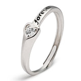 Sterling Silver Ring S925 Stamp Diamond
