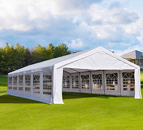 Quictent 40'x20' Heavy Duty Outdoor Carport Party Wedding Tent Shelter Gazobo Pavilion White