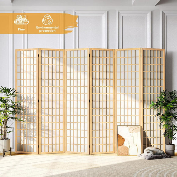 VEVOR Room Divider 4 Panel Japanese Room Divider Screen Wood Folding VEVOR Room Divider 4 Panel Japanese Room Divider Screen Wood Folding
