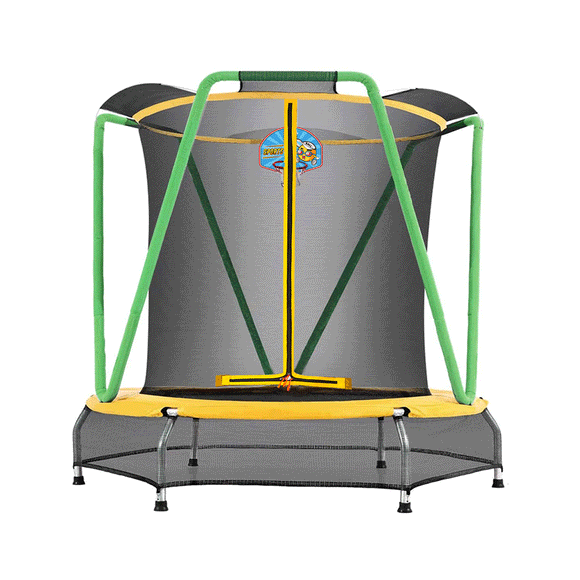 Zupapa Small Trampolines with Basketball Hoop Indoor Outdoor Mini Trampoline for Toddlers Kids Children Child Ultra Quiet Age 2-8 54'' 66''