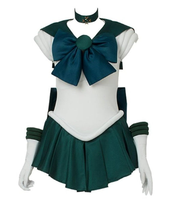 Another Me Women's Costume Sailor Moon Michiru Kaioh Neptune Cosplay Outfit Uniform Dress Suit Female