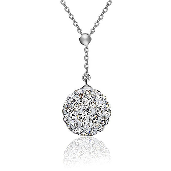 Shambhala Crystal Pendant Necklace and Earring Set, S925 Sterling Silve Women Halo Jewelry Set Option