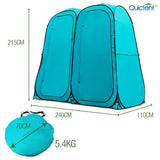 Quictent 2-Room Pop Up Shower Tent/Changing/Toilet Shelter