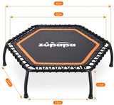 Zupapa 45" Fitness Trampoline for Kids and Adults-Hexagon
