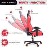 HEAO Adjustable Swivel E-Sports 400 lbs Weight Capacity Gaming Chair-Red