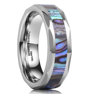 King Will NATURE 6mm Silver Tungsten Ring Unisex Wedding Band R078