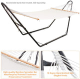 Zupapa 2-Person Double Hammock With Bamboo Spreader & Tree Straps
