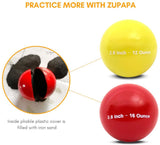 Zupapa Weighted Training Baseballs Weight 12 and 16 oz for Heavy Training (2 Pack)
