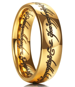 King Will MAGIC 7mm Titanium Ring Gold Plated Wedding Band For Men Women R012