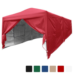 Quictent Privacy 10x20 Feet Mesh Curtain EZ Pop Up Party Tent Canopy Gazebo 100% Waterproof Red