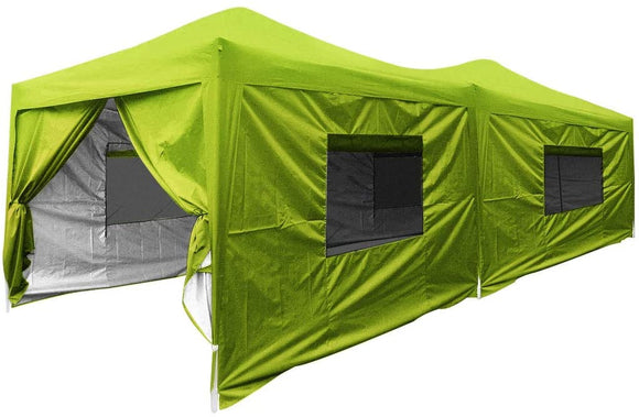 Quictent Upgraded Privacy 10' x 20' Pop Up Canopy-Green