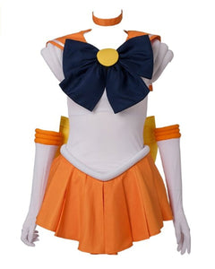 Another Me Women?s Costume Sailor Moon Minako Aino Venus Cosplay Outfit Uniform Dress Suit Female