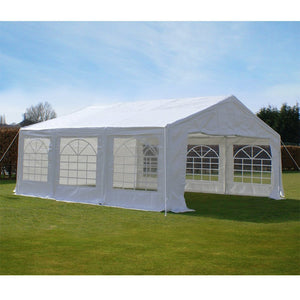 Quictent 20'x20' Heavy Duty Outdoor Carport Party Wedding Tent Shelter Gazobo Pavilion with Sidewall White