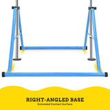 Zupapa Adjustable Gymnastic Bar With Triangular Frame-Blue