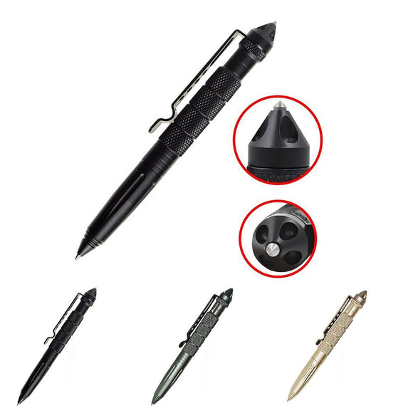 Tactical Pen Self Defense Weapon EDC Emergency Kit Survival Gear Multi-Functional Tool Aircraft Aluminum w/Tungsten Steel Tip Glass Breaker