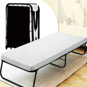 Quictent 75" x 31" x 14" Folding Bed Frame With Mattress