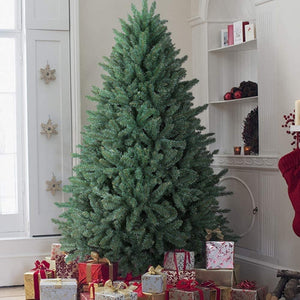 OasisCraft Christmas Tree 6.5ft Premium Hinged Blue Spruce Artificial Christmas Tree, Unlit