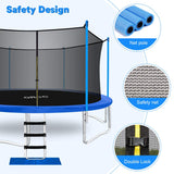 ORCC Upgraded 14' Trampoline with Safety Enclosure In-Net