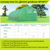 Quictent Upgraded 20' x 10' x 7' Walk-in Greenhouse-Green