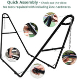 Zupapa 2 Person Steel Hammock Stand 500 lb Capacity