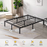 UNNID 3500lbs Max Weight Capacity 16 inch Bed Frame