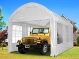 Quictent 20'x10' Heavy Duty Portable Carport Canopy Party Tent White