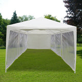 Quictent 10' x 30' Party Tent With Mesh Sides-White