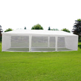 Quictent 10'x30' Party Tent Mesh sidewall White