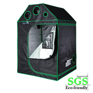 Quictent SGS Approved Eco-friendly 48"x48"x71" Roof Cube Grow Tent Reflective Mylar Hydroponic with Obeservation Window and waterproof Floor Tray for Indoor Plant Growing 4??x4??