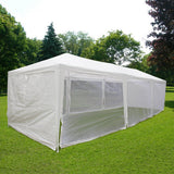Quictent 10' x 30' Party Tent With Mesh Sides-White