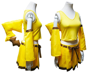 Another Me Girl's Pokemon Pikachu Cute Top Dress Ear Tail Suit Women Cosplay Costume