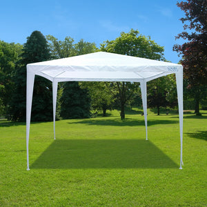 Quictent 10'x10' Heavy Duty Gazebo Wedding Party Tent BBQ Canopy No Sidewalls White