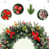 AnotherMe 24" Decoration Wreath Set with 50 LED Lights and Timer