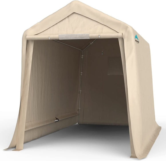 storage tent shed ADVANCE OUTDOOR 6x8 ft Outdoor Portable Storage Shelter Shed with 2 Ro – Brandline