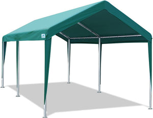 ADVANCE OUTDOOR 10' x 20' Heavy Duty Carport Car Canopy Garage Boat Shelter Party Tent, Adjustable Height from 6.5ft to 8.0ft, Green