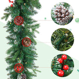 AnotherMe 9' Snowy Decoration Garland Set