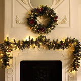 AnotherMe 9' Snowy Decoration Garland Set